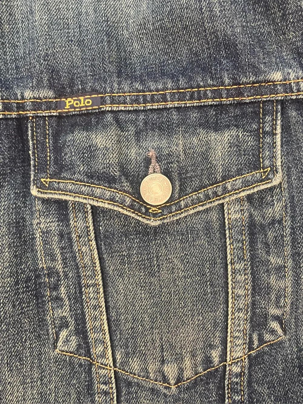 Polo Ralph Lauren Denim Trucker Jacket Mens XXL Blue Jean Classic Retro